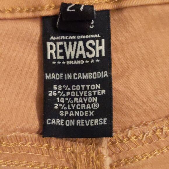 Rewash Super High Rise 'Casey' Shorts - Picture 6 of 7